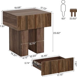 Comodini in Legno come Tavolini da Notte, Tavolini da Caffè, Tavoli Centrali o Tavolini da Tè e Divano - Product Image 6