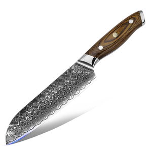 Damascus Steel <b>Knife</b> <b>Set</b> 7-Piece Wood Handle Polished Blade <b>Sharp</b> Chef <b>Knives</b> Stainless Steel 96-Layer Pattern - Product Image 2