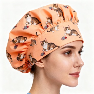 Nuevo Gorro de Enfermera de Alta Calidad con Diseño Floral, Sanitario, con Banda Absorbente de Sudor y Estampado de Dibujos Animados - Product Image 4