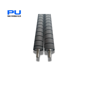 Roue de rouleau de polyuréthane montée par aluminium d'OEM ODM avec traiter les rouleaux en caoutchouc pour des machines de production - Product Image 6