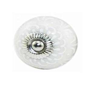 Bouton en céramique peint à la main pour commode tiroir bleu Figure disponible dans d'autres couleurs et motifs tiroir tirer poignée d'armoire - Product Image 6