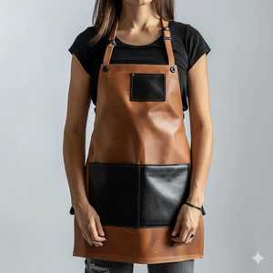 ผ้ากันเปื้อนหนังแท้แบบยูนิเซ็กซ์ ขนาดเดียวใส่ได้ทุกคน สายรัดปรับได้ ป้องกันกลิ่น ใช้งานได้หลากหลาย ชุดทำงานมืออาชีพสำหรับ - Product Image 6