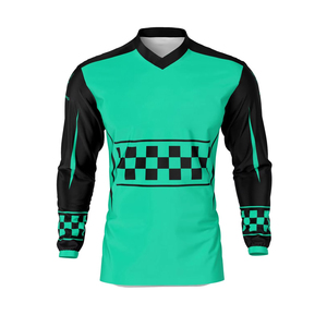 Vente en gros de maillots de motocross personnalisés de haute qualité pour équipes sportives, design personnalisé, respirant, manches longues, impression numérique pour adultes - Product Image 1