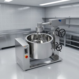 Chaudière à vapeur à induction rotative à double enveloppe Amicook 380V/440V, modèle pour sauténer, mijoter, hygiénique, service, cuisson à double enveloppe, inclinaison - Product Image 5
