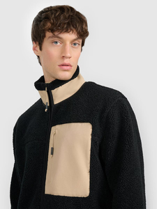 Chaqueta de Invierno Cálida con Cierre Completo, Chaqueta de Lana Sherpa Suave, Abrigo de Moda para Exteriores, Chaqueta Casual con Cuello Alto y Cierre de Cremallera, Diseño Personalizado para Hombre - Product Image 6