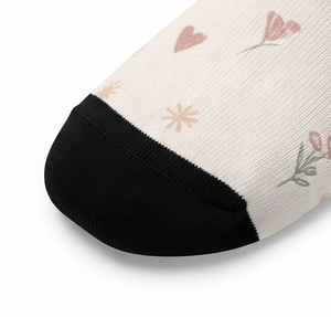 Chaussettes de sport et de fitness pour femmes, personnalisées, imprimées par sublimation, respirantes, extensibles, décontractées, vente en gros, fabricant OEM - Product Image 6
