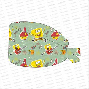 Casquette d'infirmière imprimée, bonnet de soins infirmiers à nouer, coiffe médicale pour infirmières et professionnels de la santé par Vaslcare - Product Image 3