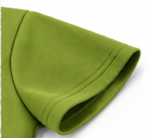 Index <b>Men's</b> Solid <b>Green</b> Short Sleeve Knitted <b>Polo</b> <b>Shirt</b> Quick Dry Sporty Style Regular Fit - Product Image 4
