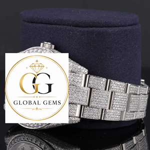 Indian Exporter Rose Gold Iced Out Diamond Watch Designer Statement Watch for Weddings or Anniversaries at Affordable Price - Product Image 2