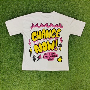 T-shirt en coton vieilli pour homme, coupe courte, style vintage oversize, en molleton bouclette, streetwear, avec graphique en strass - Product Image 5