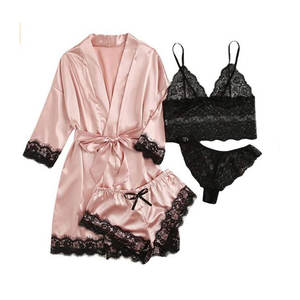 Ensemble de pyjama léger et aérien pour l'été, combinaison de nuit chaude et moelleuse pour l'hiver, ensemble de pyjama imprimé mignon en 1 pièce - Product Image 1