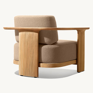 Muebles de exterior, juego de sofás de teca, conjuntos de muebles de jardín, tumbona de patio, sofá Villa Bali, Indonesia, madera natural - Dune - Product Image 4