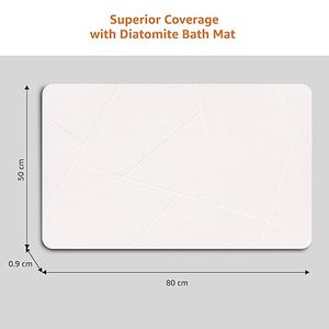 Tapis de bain personnalisés de luxe modernes en terre de diatomée gravée, absorbant l'eau rapidement et séchant rapidement - Product Image 3