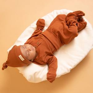 Mallas con cordón de elastano de bambú orgánico de calidad superior Pantalones y pantalones cortos de bebé de jengibre - Product Image 1