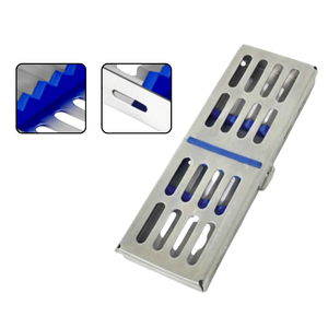 Plateau de stérilisation dentaire en acier inoxydable pour 5 instruments, manuel, ergonomique, usage professionnel, certifié CE, OEM ODM, garantie 5 ans - Product Image 3
