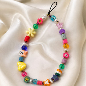 Llaveros de acrílico impermeables, coloridos y de moda, con cuentas de flor, estrella y perla, hechos a mano, al por mayor - Product Image 6