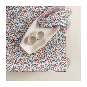 Vente en gros de couverture de table à motifs floraux pour banquets d'hôtel nappe en coton brodé de style bohème pour repas réutilisable - Product Image 3