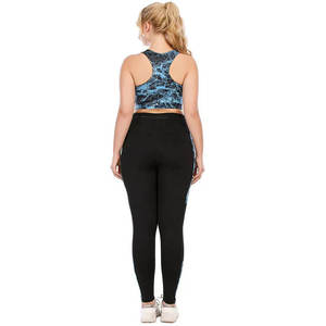 Ensemble de soutien-gorge de sport et leggings de yoga à compression par sublimation, nouveau design, grandes tailles, vêtements de sport, ensemble de yoga pour l'entraînement - Product Image 2