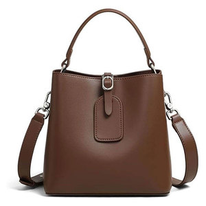 Leather Convertible Shoulder Crossbody <b>Backpack</b> <b>Lady</b> Handbag Handmade Durable Large Zipper Closure Two Straps Versatile Fashion - Product Image 1