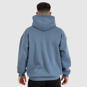 Sudadera con Capucha para Hombre, Gruesa, de Algodón de Alta Calidad, Lisa, con Logotipo Personalizado, Talla Grande, Material de Felpa, Sudadera Extra Grande para Invierno - Product Image 2