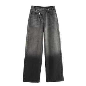 Pantalones Vaqueros de Mezclilla para Mujer de Cintura Alta y Pierna Ancha, Lavados, de Moda - ¡Gran Oferta! - Product Image 4
