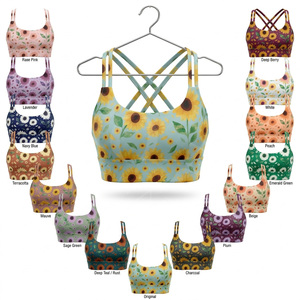 2026 New Unique Style Trendy Sports <b>Bra</b> Yoga Fitness Padded Workout Top Breathable <b>Stretch</b> Activewear High Strength Sports <b>Bra</b> - Product Image 1