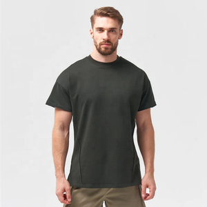 Custom Polyester Spandex Lightweight Slim Fit <b>Raglan</b> Sleeve Quick Muscle Dry Fit Training <b>Top</b> Gym t Shirt for Men - Product Image 1