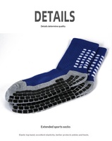 Chaussettes de football personnalisées en gros avec logo, mélange de polyester, antidérapantes, à compression, montantes, pour l'entraînement et les matchs d'équipe