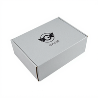 Boîte d'emballage personnalisée de luxe en matériaux recyclés avec doublure en éponge, boîte cadeau pliable en carton ondulé orange pour chaussettes et fourrure