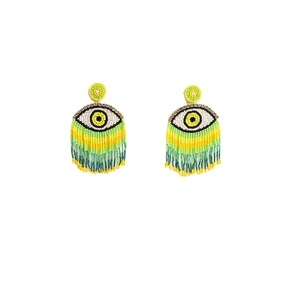 Premium Seed <b>Beads</b> Beaded Embroidery Drop Earrings Customized <b>Color</b> & Design Unisex Fashion Jewelry - Product Image 4