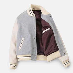 Vintage Custom Varsity Letterman Jacket Men's Wind Breaker Baseball <b>Cargo</b> Front Logo Breathable - Product Image 6