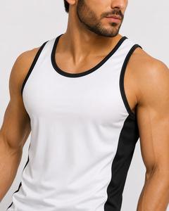 Débardeur sans manches tendance pour homme, col rond, couleur unie, non tissé, 100 % coton, séchage rapide, sportif, décontracté, écologique, respirant - Product Image 5