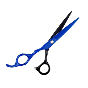 Tijeras de Barbero de Acero con Alto Contenido de Carbono, Recubiertas de Papel Negro y Azul, 6 Pulgadas, Tijeras de Peluquería - Product Image 1