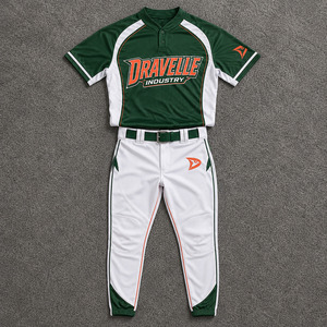 Ensemble de maillot et pantalon de softball pour hommes personnalisé, style baseball, avec logo d'équipe brodé, kit de performance - Product Image 1