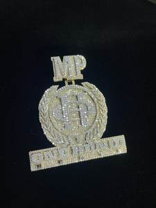 Colgante de Plata 925 con Letra Personalizada, Estilo Hip Hop Bling Iced Out, con Moissanita Redonda y Círculo, Colgantes de Letras de Moda - Product Image 6