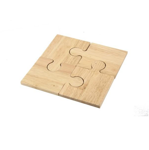 Sous-verres carrés en bois de designer haut de gamme, réutilisables, design moderne, pour la décoration de table - Product Image 3