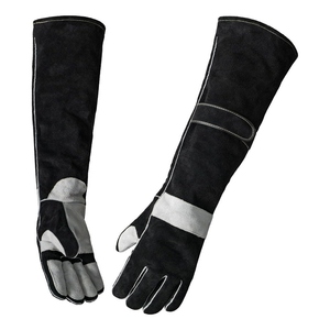 Nouvelles gants de soudure en cuir de vachette renforcé avec logo personnalisé, protection industrielle des mains, gants de lutte contre l'incendie - Product Image 1