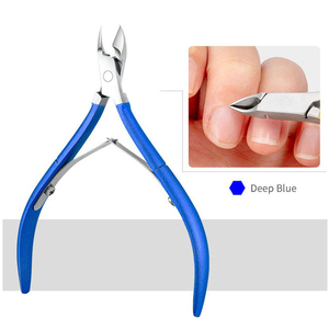 Coupe-ongles professionnel en acier inoxydable, mâchoire plate de 12,5 mm, lame tranchante, coupe-ongles à manche noir, outil de manucure et pédicure pour les doigts, Adu - Product Image 4