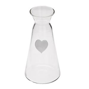 Elegante taza de café de vidrio de borosilicato de 450mL y juego de jarra en forma de corazón, vasos soplados a mano para ocasiones especiales - Product Image 1