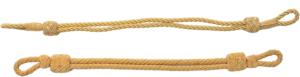 Cordons d'honneur personnalisés décoratifs en rayonne dorée / Cordons de remise de diplôme avec pompon en soie dorée de 6 cm - Product Image 3