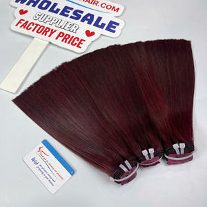 สินค้าใหม่! !! พร้อมจัดส่ง วิกผมสีแดงไวน์แบบซุปเปอร์ดับเบิ้ลดรอน ขนาด 10-14 นิ้ว มีสินค้าในสต็อก ผลิตในเวียดนาม - Product Image 6