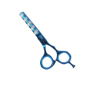Las Mejores Tijeras de Entresacar Cabello de Acero Inoxidable con Reposamanos Fijo, Tijeras con Mango de Plástico Cómodo y 30 Dientes, Mango Largo - Product Image 1
