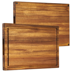 Planche à découper en bois professionnelle de qualité supérieure, élégante et moderne, planches à découper en bois naturelles durables - Product Image 6