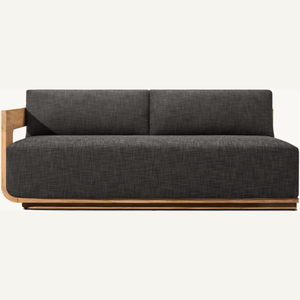 โซฟาขายดีสำหรับสองที่นั่ง ทำจากไม้สักคุณภาพดี ดีไซน์ทันสมัยสำหรับใช้ภายในอาคาร พร้อมพนักพิง - Product Image 1