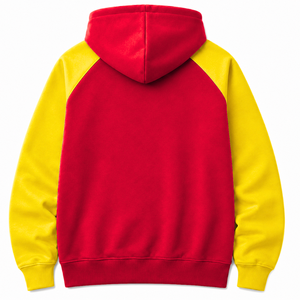 Custom NSPDK sorority <b>Hoodie</b> embroidered logo on front <b>red</b> and gold color short sleeve cotton for female - Product Image 4