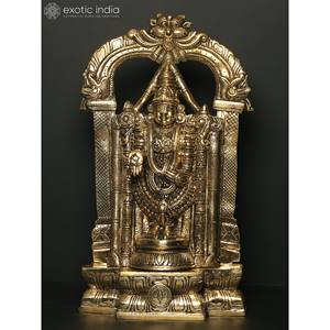 รูปปั้นทองเหลือง tirupati balaji (venkateshvara) 19นิ้ว - Product Image 1