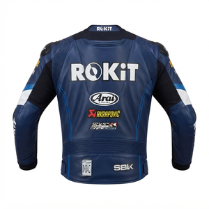 Men’s Cowhide Leather <b>Racing</b> <b>Jacket</b>/Chaqueta MotoCP Style CE Level 2 Armor Motorcycle Track Riding Protective Gear CE - Product Image 2