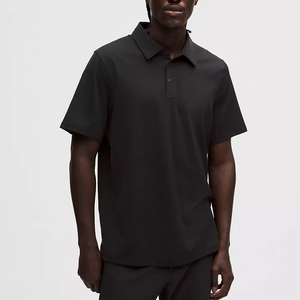 Polo de luxe 100 % laine pour homme, personnalisable avec logo, t-shirt uni de golf à manches courtes pour homme, polos amples de qualité pour homme - Product Image 1