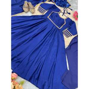 ชุดราตรี anarkali ชุดราตรีและกางเกงมีสไตล์สำหรับใส่ไปงานปาร์ตี้ - Product Image 6