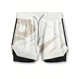 Pantalones Cortos Deportivos Transpirables para Gimnasio, con Cierre de Cordón, Estilo Cargo, de Secado Rápido, para Correr, Ligeros e Informales para Hombre - Product Image 6